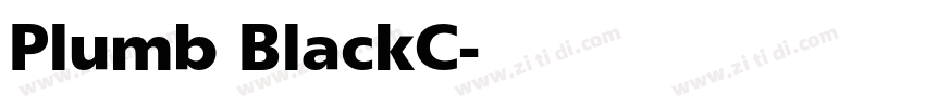 Plumb BlackC字体转换